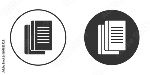 Book copy icon Symbol, logo illustration. Vector graphics for web.