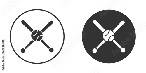 Baseball icon Symbol, logo illustration. Vector graphics for web.