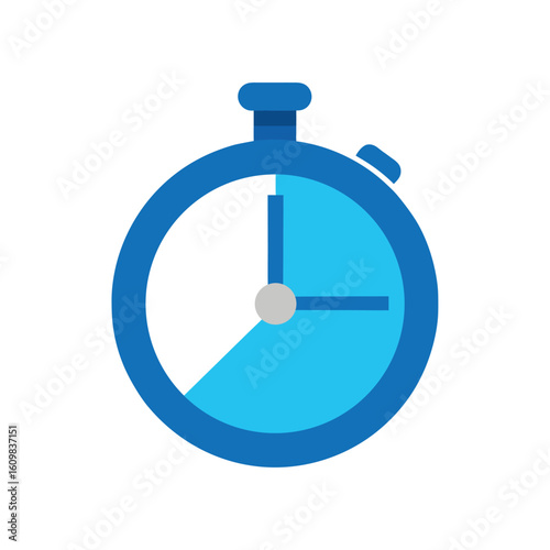 stopwatch timer flat icon vector