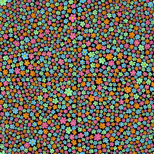 seamless pattern of a colorful flower background