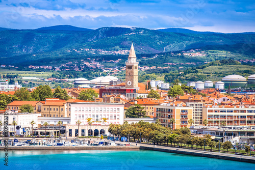 Slovenia. Town of Koper on Adriatic coast panoramic view