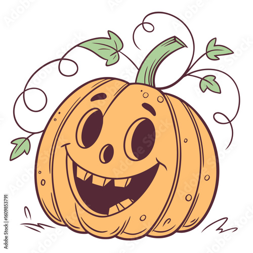 Clipart Gratis Jack-o'-Lantern: Zucca di Halloween da Scaricare in PNG e Vettoriale
