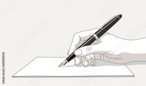 hand writing on a paper