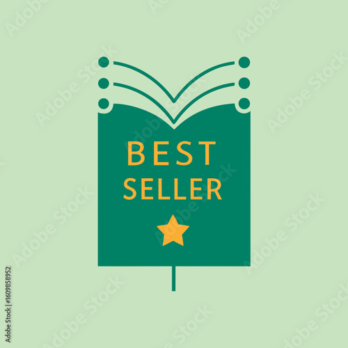 vector illustration of best-seller label
