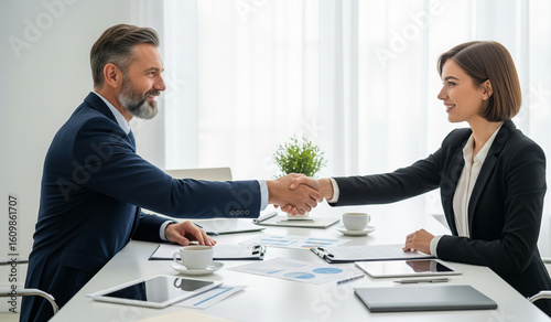businesspeople shaking hands
