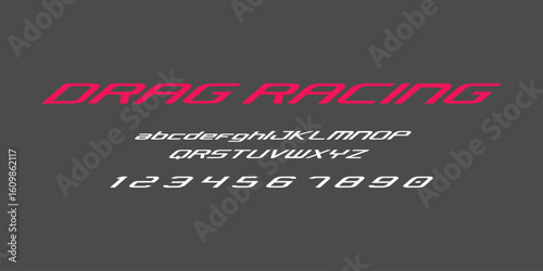 Racing Speed Alphabet Font Vector Bold Sport Typography Letters Download it in high resolution format and print in any size
