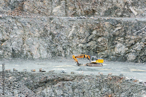 bulldozer at work site