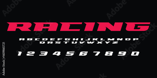 Racing Speed Alphabet Font Vector Bold Sport Typography Letters Download it in high resolution format and print in any size