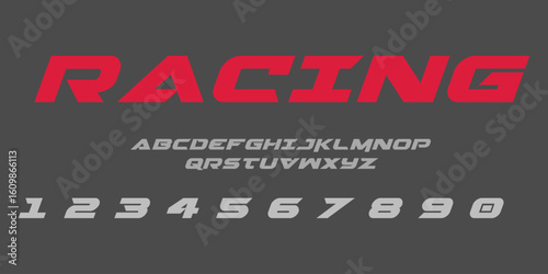 Racing Speed Alphabet Font Vector Bold Sport Typography Letters Download it in high resolution format and print in any size