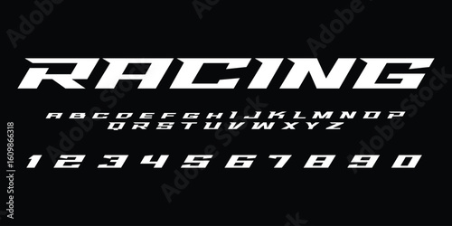 Racing Speed Alphabet Font Vector Bold Sport Typography Letters Download it in high resolution format and print in any size