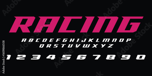 Racing Speed Alphabet Font Vector Bold Sport Typography Letters Download it in high resolution format and print in any size