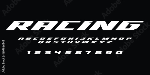 Racing Speed Alphabet Font Vector Bold Sport Typography Letters Download it in high resolution format and print in any size