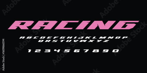 Racing Speed Alphabet Font Vector Bold Sport Typography Letters Download it in high resolution format and print in any size