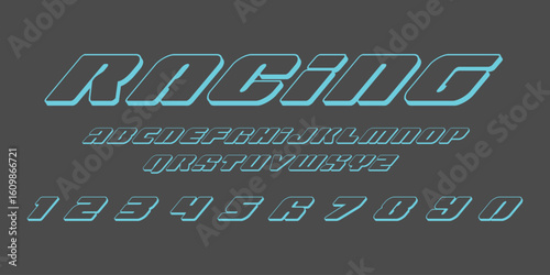 Racing Speed Alphabet Font Vector Bold Sport Typography Letters Download it in high resolution format and print in any size