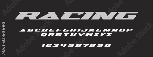 Racing Speed Alphabet Font Vector Bold Sport Typography Letters Download it in high resolution format and print in any size