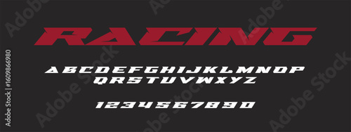 Racing Speed Alphabet Font Vector Bold Sport Typography Letters Download it in high resolution format and print in any size