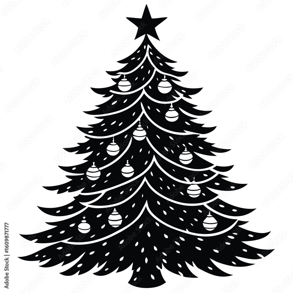 Obraz premium christmas treevector art