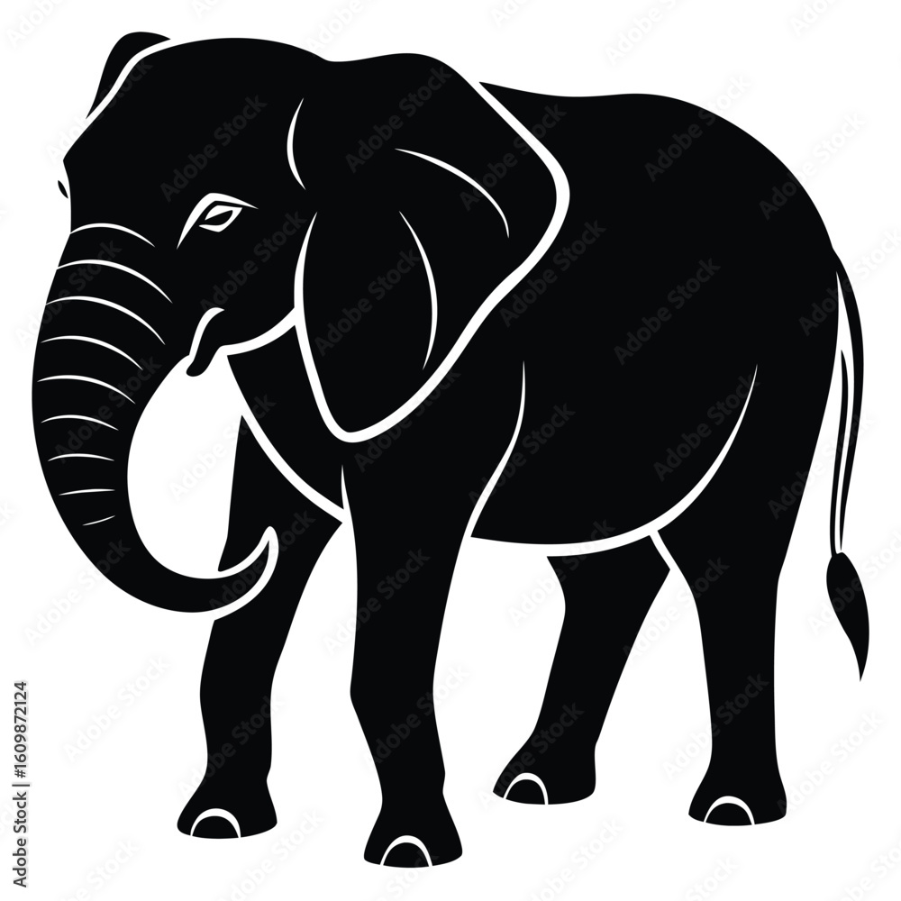 Fototapeta premium elephant vector art