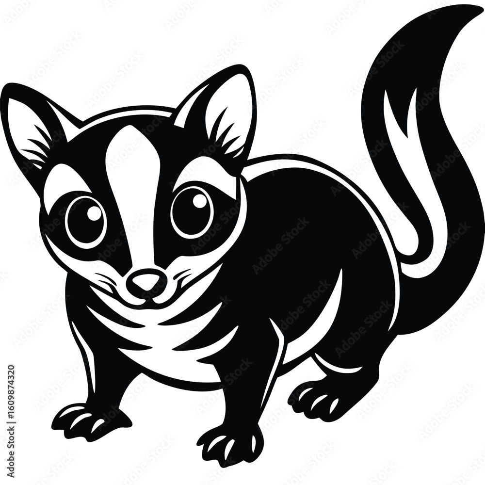 Fototapeta premium sugar glider vector icon