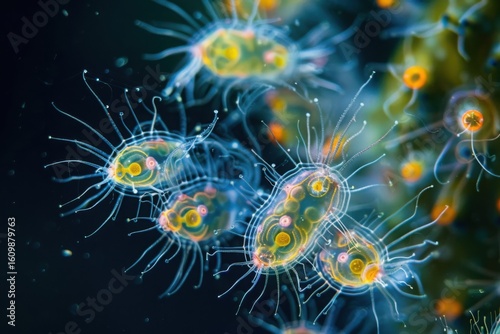 Plankton are organisms drifting in oceans and seas.