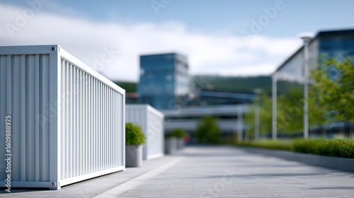 Wallpaper Mural Modern Architectural design, outdoor, and natural daylight and blurred background Torontodigital.ca