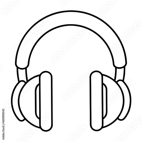 Headphones Coloring Pages – Music, Audio, Outline, Kids, Printable, Technology, Sound
