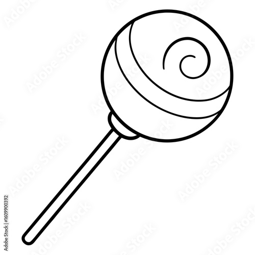 Lollipop Stick Coloring Pages – Candy, Sweet, Outline, Kids, Printable, Fun, Treat

