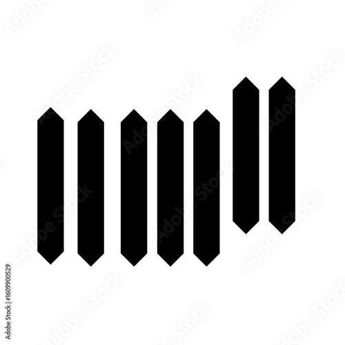 Crosswalk vector icon