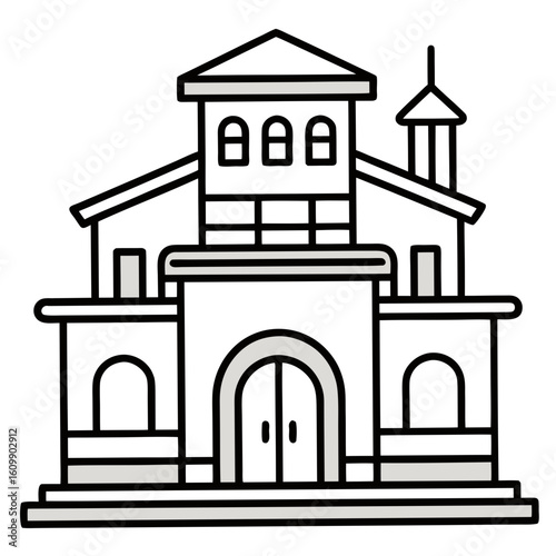 Railway Station Coloring Pages – Train, Transport, Outline, Kids, Printable, Travel, Fun

