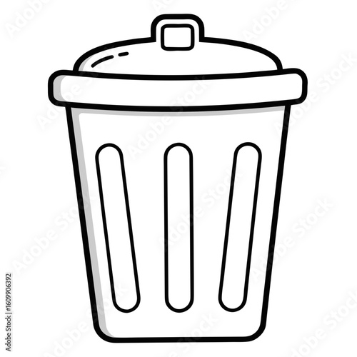Trash Can Coloring Pages – Recycling, Waste, Outline, Line Art, Printable, Environment, Clean


