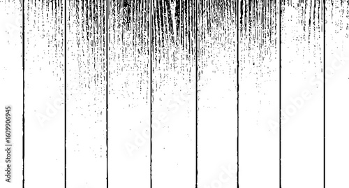 Wooden texture with scratches and cracks, Abstract monochrome background pattern of noise and grunge.