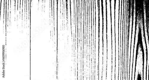 Wooden texture with scratches and cracks, Abstract monochrome background pattern of noise and grunge.