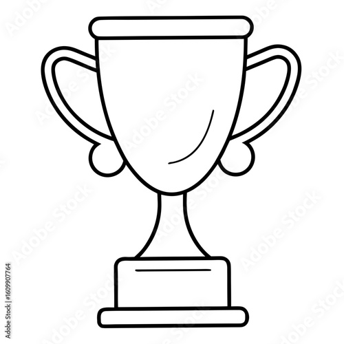 Winner Cup Coloring Pages – Trophy, Outline, Champion, Award, Sports, Line Art, Printable