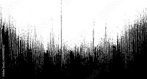 Wooden texture with scratches and cracks, Abstract monochrome background pattern of noise and grunge.