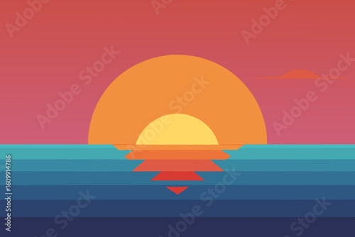 sunrise over the sea