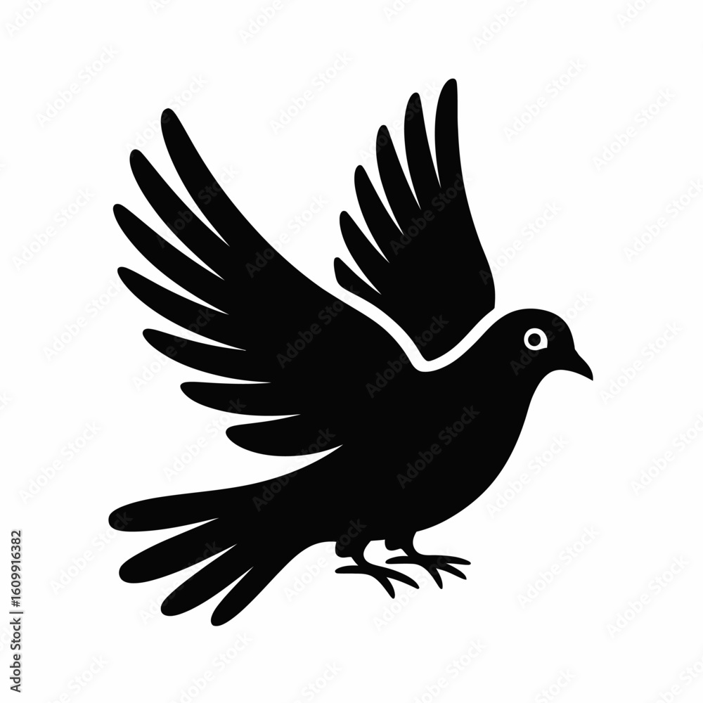 Fototapeta premium Flying Bird Silhouette Design