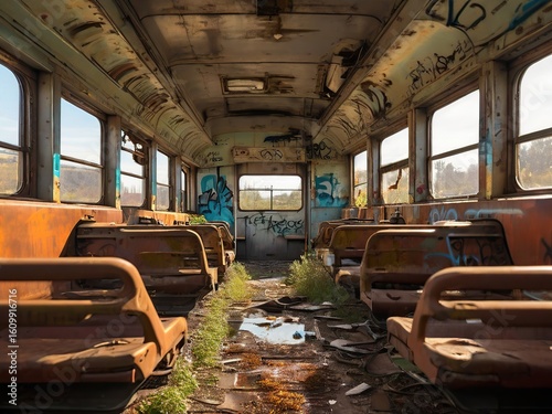 old abandoned train