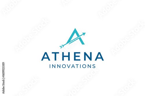 Athena Innovations Technology Company Logo Design