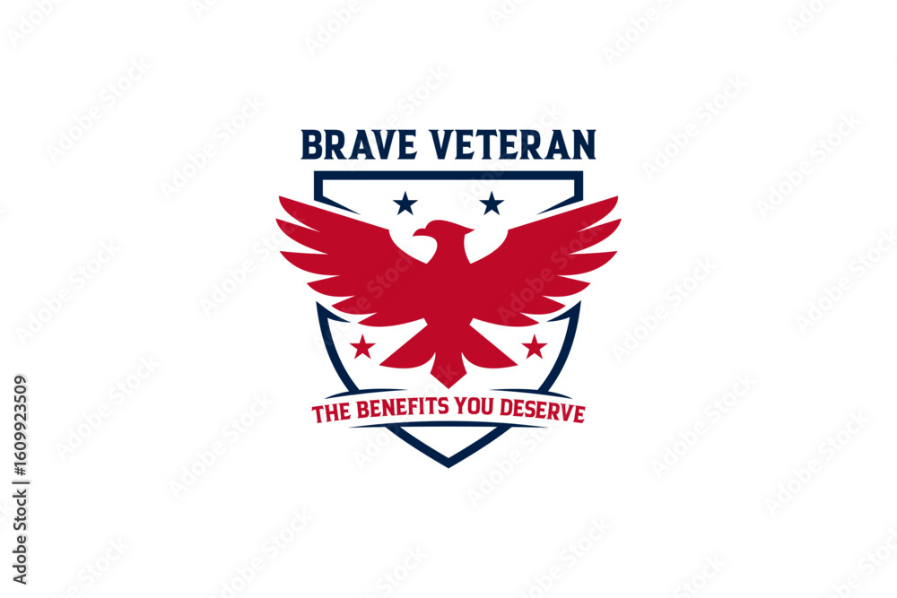 Brave Veteran patriotic symbol illustration Brave Veteran patriotic symbol illustration