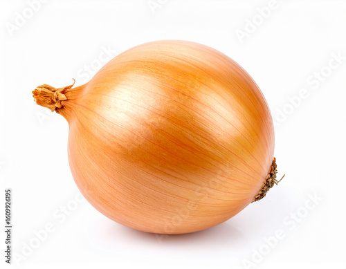 Wallpaper Mural Single Ripe Yellow Onion Isolated on White Background Torontodigital.ca