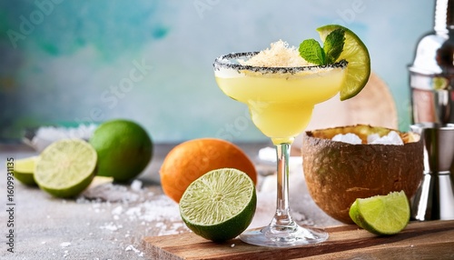 tropical margarita cocktail a refreshing summer drink