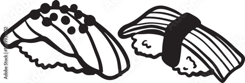 Sushi food ink Japanese cuisine	
