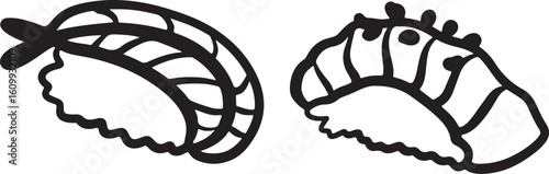 Sushi food ink Japanese cuisine	
