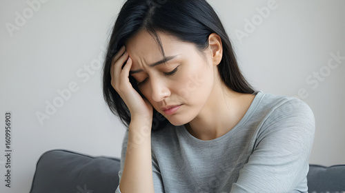 Adult Female And Sadness