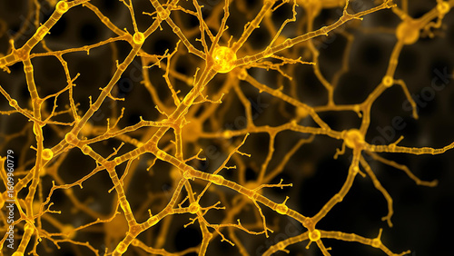 Cryo-electron tomography of microbial nanowire networks:
1. [Structure] Protein-based conductive filaments (3-5nm diameter)
2. [Color] Metallic gold with electron flow glow
3. [Context] Intercellular 