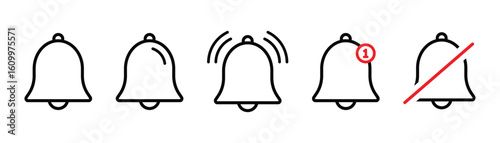 bell notification icon vector