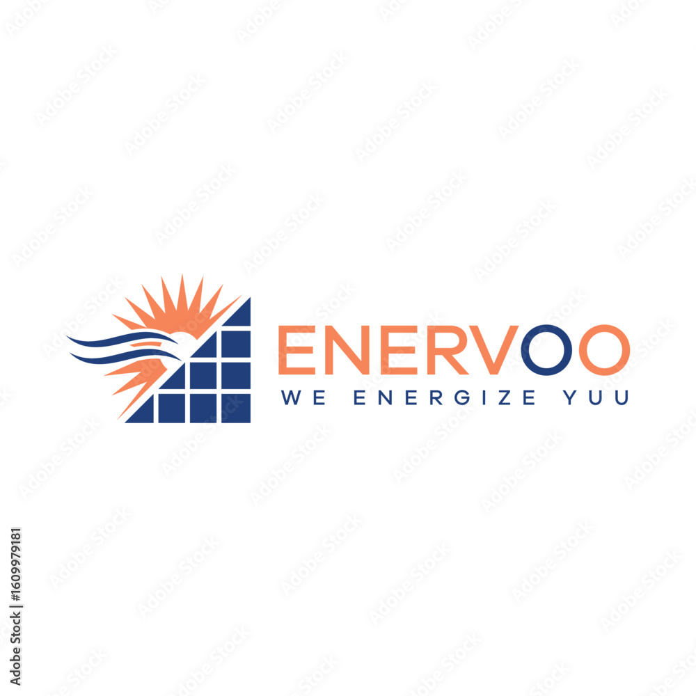 Obraz premium Premium solar panel energy sun nature logo design Earth Shohag