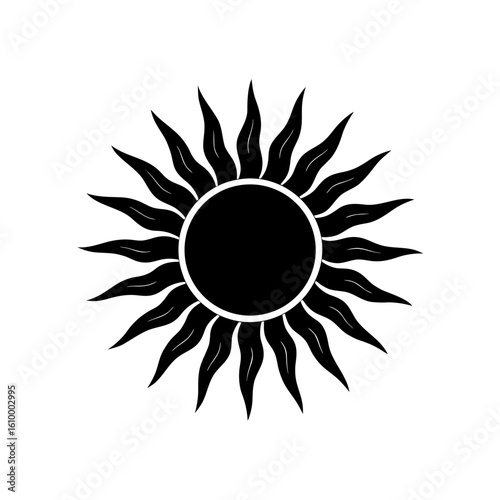 sun icon vector illustration