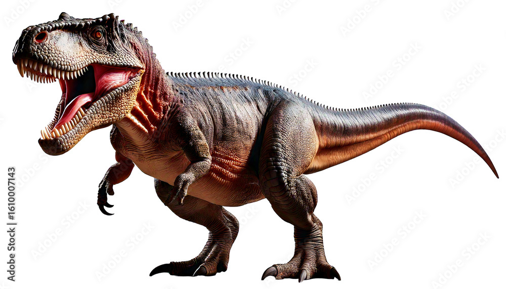 Fototapeta premium dinosaur isolated on white background, png, ai generated. 