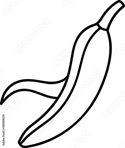 Banana Peel Illustration